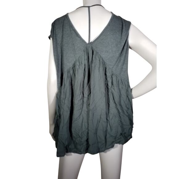 Meadow Rue Womens Size Medium Vneck Sleeveless Quincy Top Open Back Pullover - Picture 2 of 6